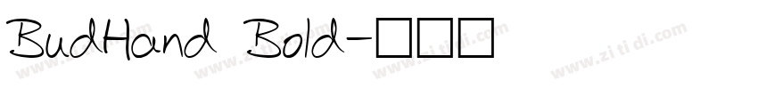 BudHand Bold字体转换